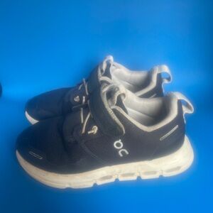 On Running Kids' Black and White Sneakers